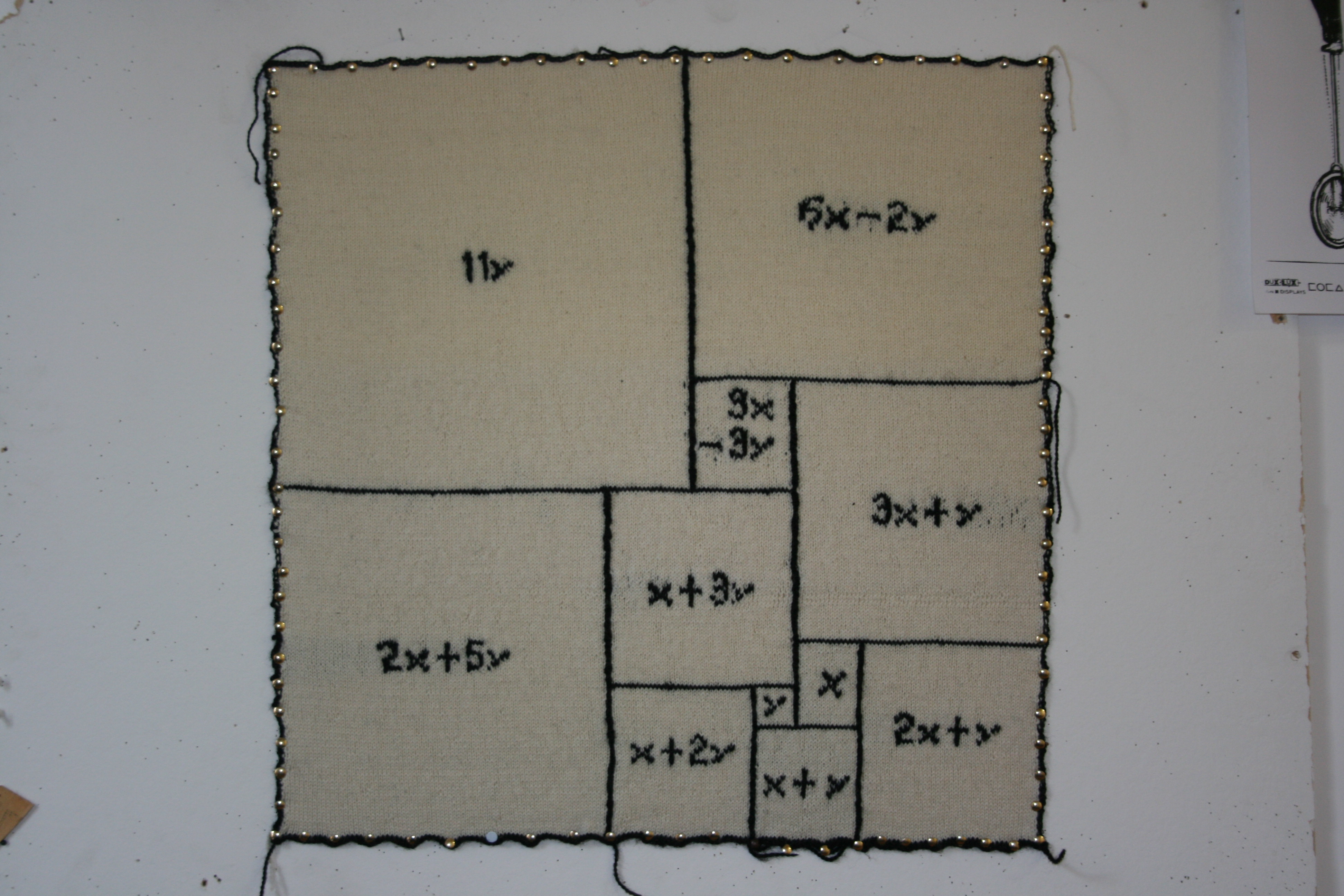 A rectangle dissected into squares all of different sizes